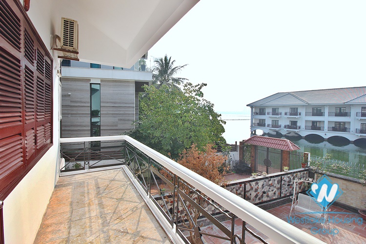 Renovated 4 beds house with lake view for rent in Tu Hoa area, Tay Ho
